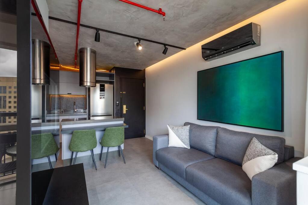 Apartamento Flat Luxuoso Em De Luxo No Itaim Bibi
